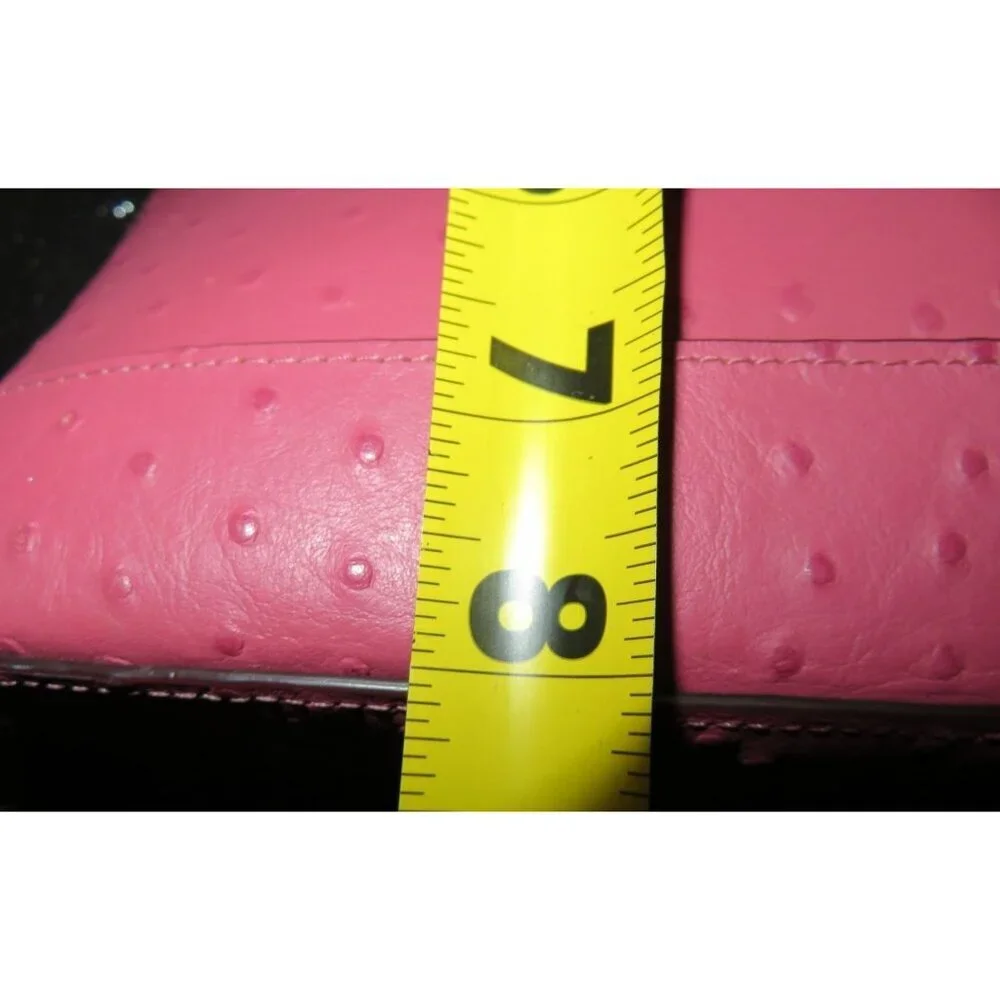 Coach Mini Dome Sierra Ostrich Embossed Leather Top Handle Satchel F66932 Adorab - Picture 9 of 11